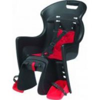 CADEIRINHA TRASEIRA POLISPORT BOODIE FF FIXAÇÃO NO QUADRO COR PRETO E VERMELHO-1326